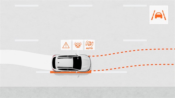 Dacia Sandero Stepway - système d'aide au maintien dans la voie