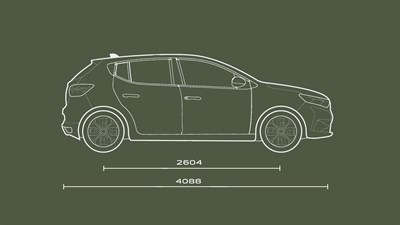 Sandero dimensions profil